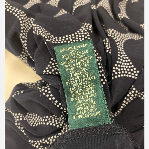 Ralph Lauren Midi Blue Cap Sleeve Dress Size 6 - Picture 9 of 10